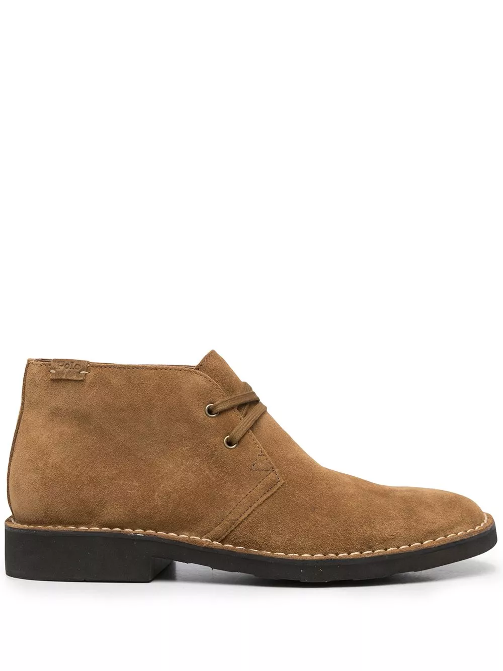 Polo Ralph Lauren logo-patch suede ankle boots Men 0114