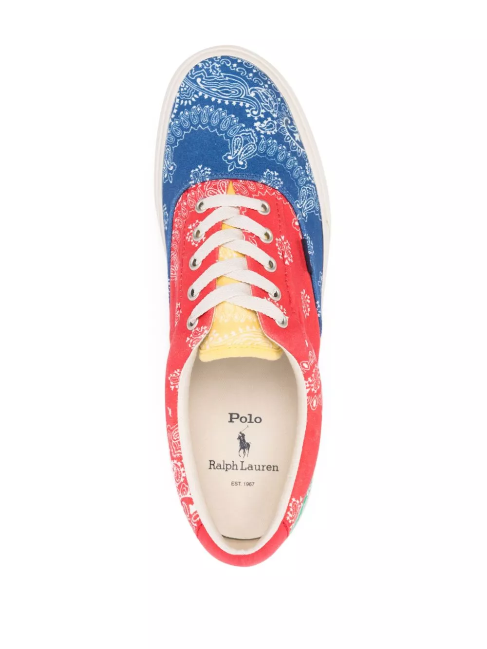 Polo Ralph Lauren paisley-print colourblock sneakers Men 0119