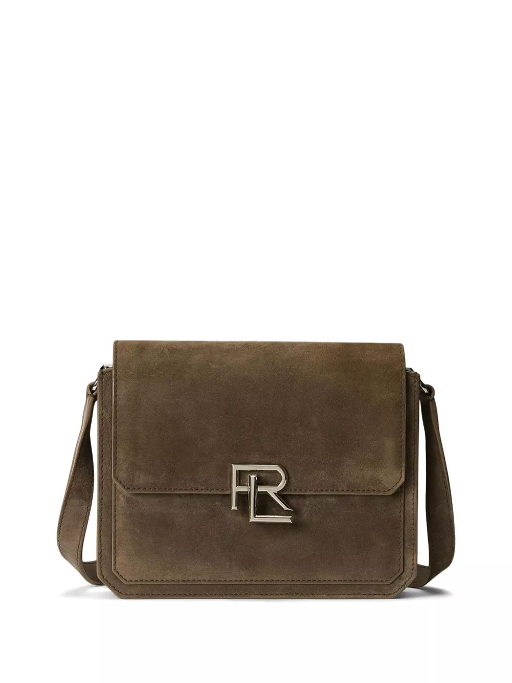 Ralph Lauren Collection logo-plaque suede crossbody bag Women 0118