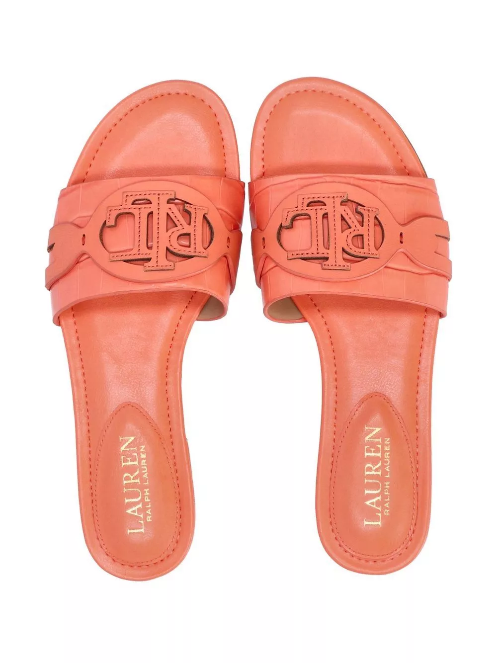 Lauren Ralph Lauren logo-applique flat sandals Women 0122