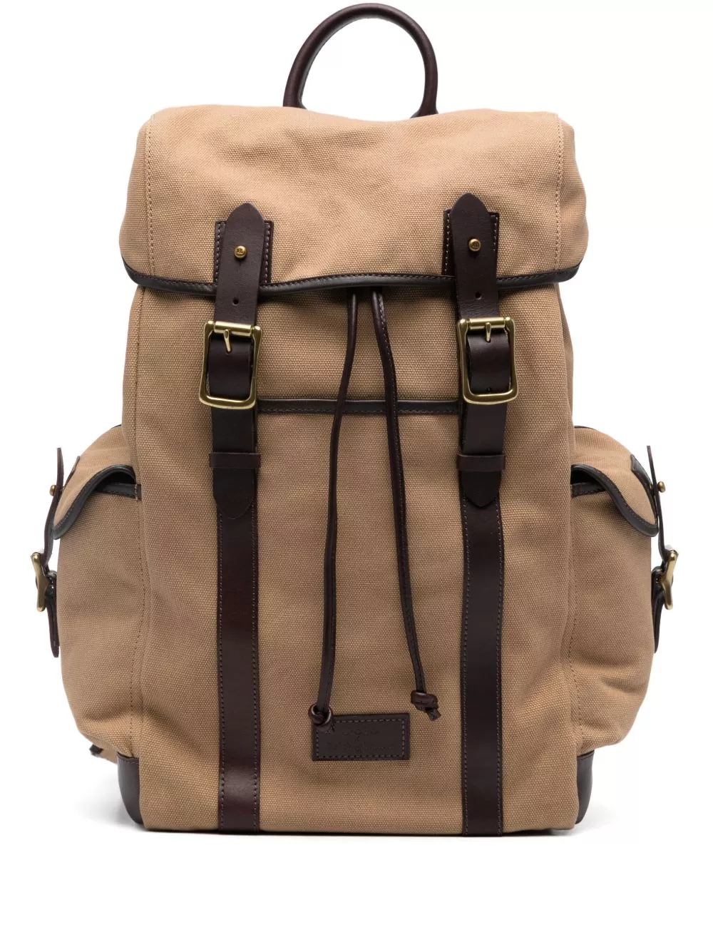 Polo Ralph Lauren logo-patch double-buckle backpack Men 0113